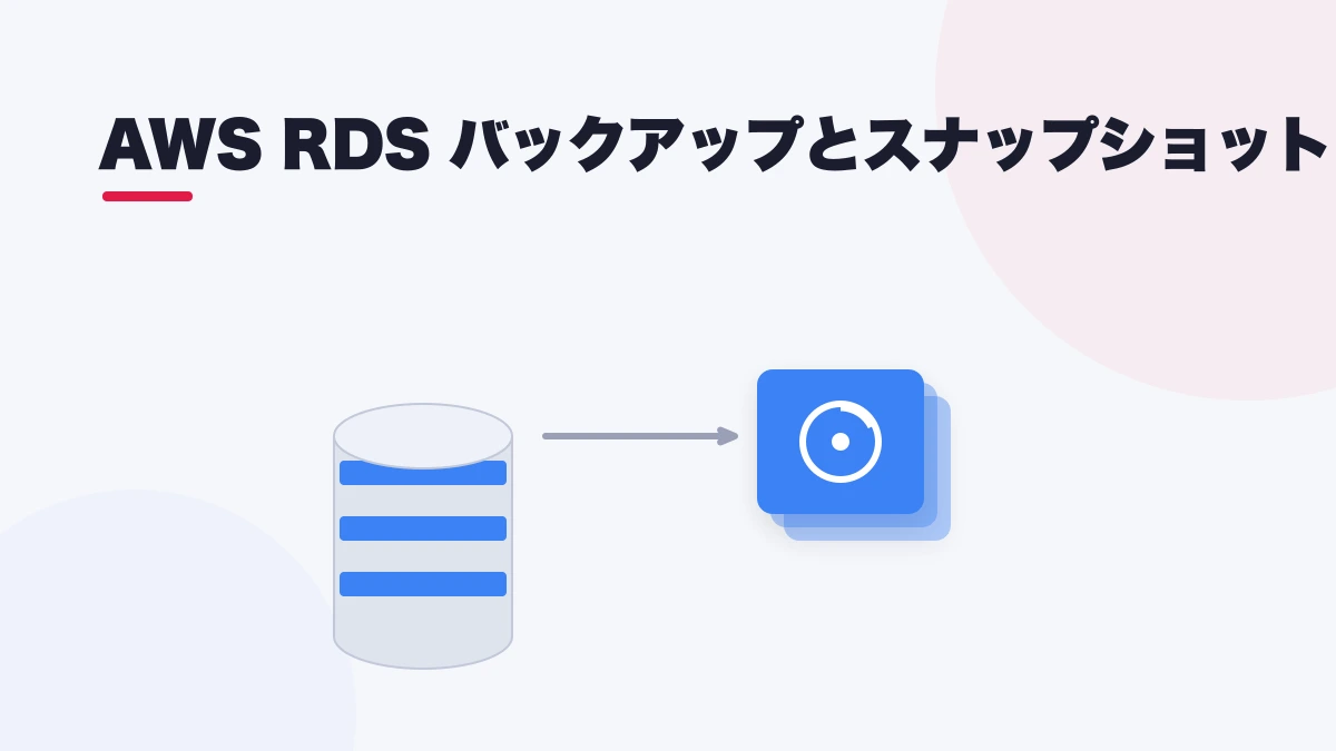 AWS RDS バックアップとスナップショット