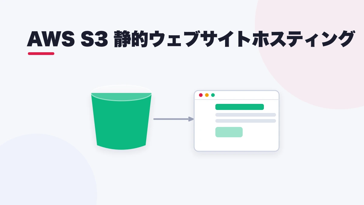 AWS S3 静的ウェブサイトホスティング